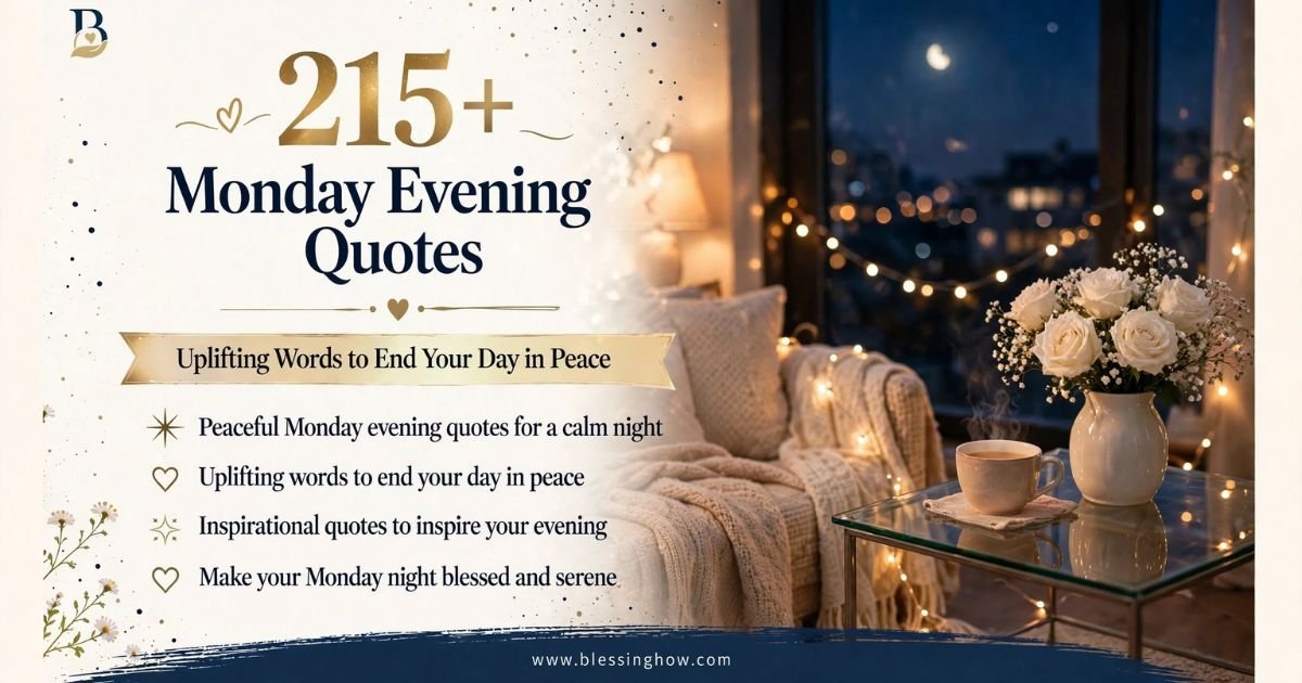 Monday Evening Quotes: 215+ Uplifting Words to End Your Day in Peace