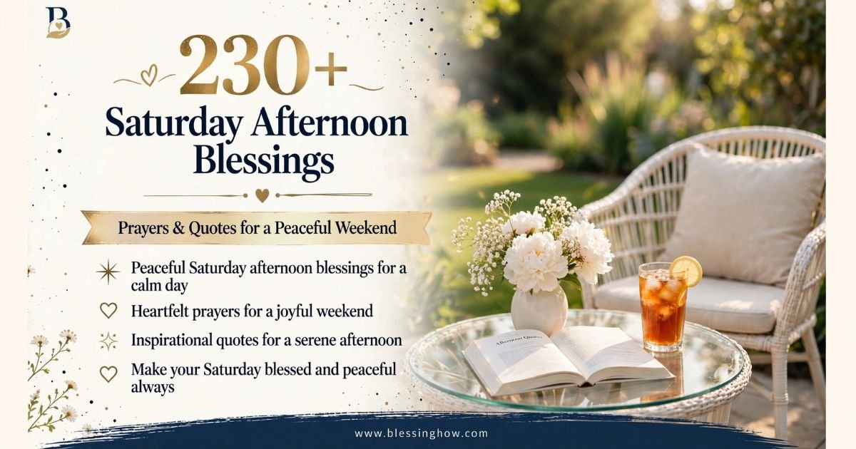 Saturday Afternoon Blessings