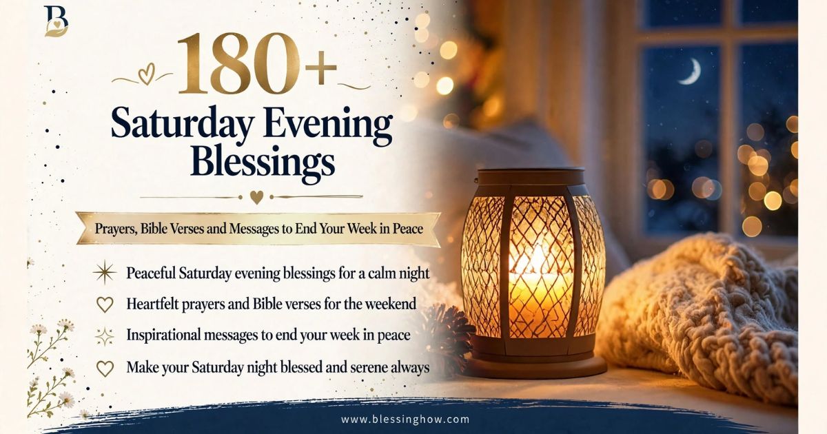 Saturday Evening Blessings