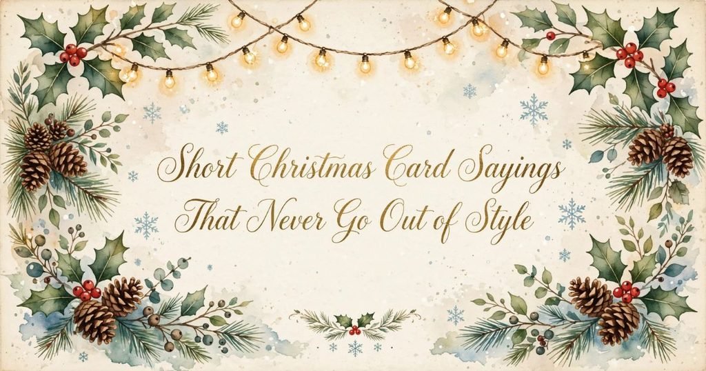 Short Christmas Card Sayings That Never Go Out of Style