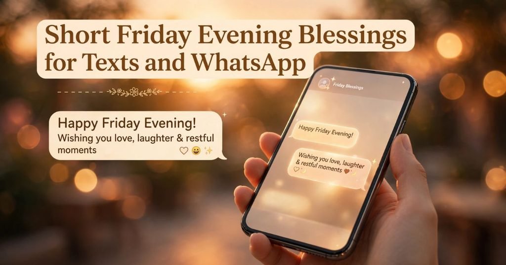 Short Friday Evening Blessings for Texts and WhatsApp
