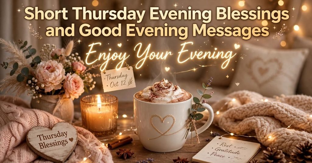 Short Thursday Evening Blessings and Good Evening Messages