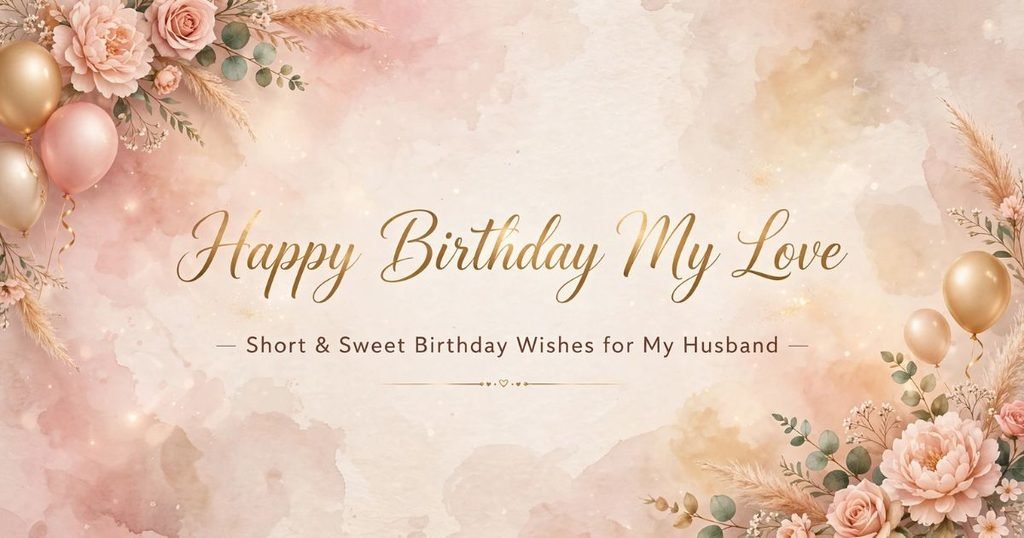 Short and Sweet Birthday Wishes for Husband