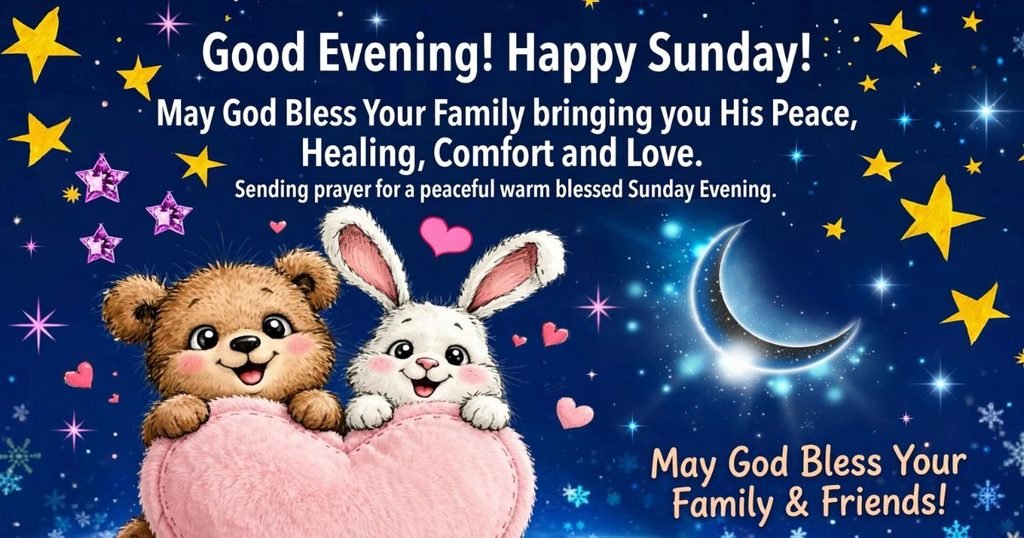 Sunday Evening Blessings for Family and Friends