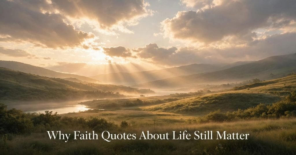 Why Faith Quotes About Life Still Matter