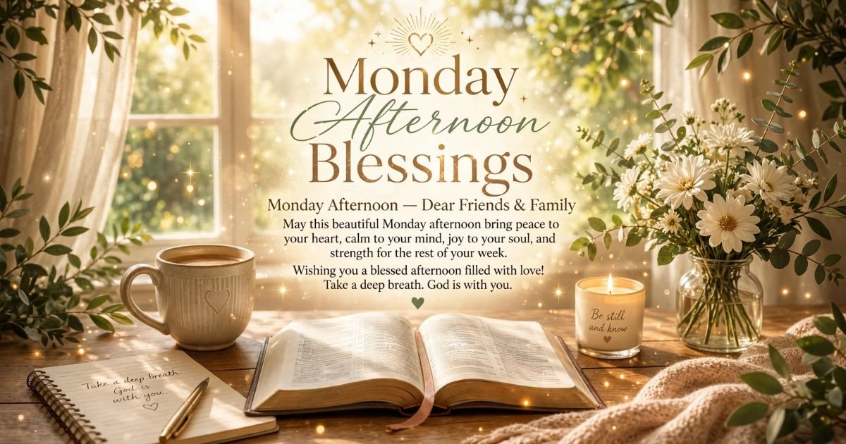 onday Afternoon Wishes for Friends and Family